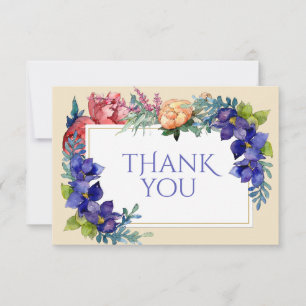 MariageMerci Cartes Bonheur Aquarelle Floral