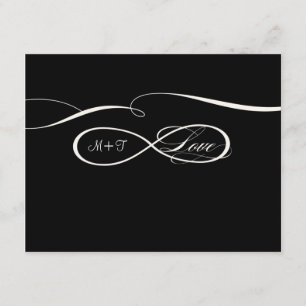 Mariages infinis RSVP d'amour de signe de symbole