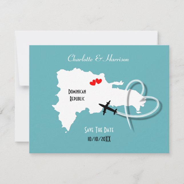 Mariages République dominicaine Save The Date (Devant)