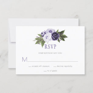 Mariages violets foncés et violets RSVP