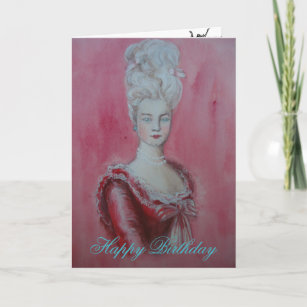 Cartes Marie Antoinette D Anniversaire Zazzle Fr