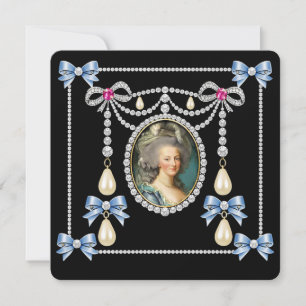 Marie Antoinette Carte Inspirée Reine de France