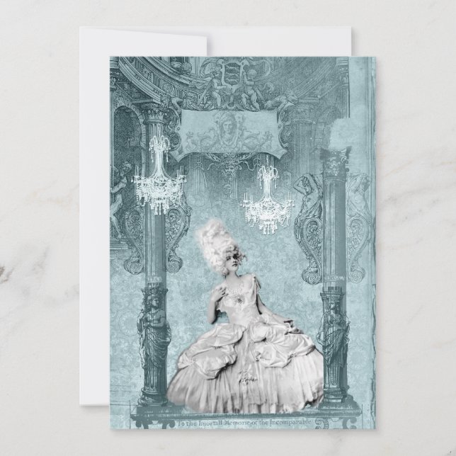 Marie Antoinette Diamants et Invitations de poussi (Devant)