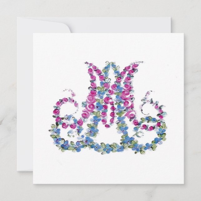 Marie Antoinette en fleurs ~ Invitations (Devant)