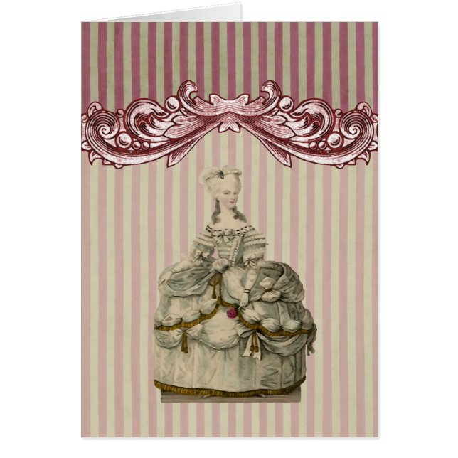 Marie Antoinette en robe extravagante - (Devant)