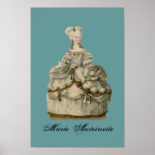 Marie Antoinette en robe extravagante ~ Poster