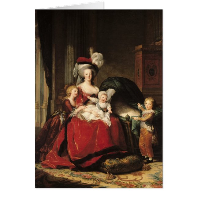 Marie-Antoinette et ses enfants, 1787 (Devant)
