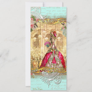 Marie Antoinette Fête à Versailles Invitation