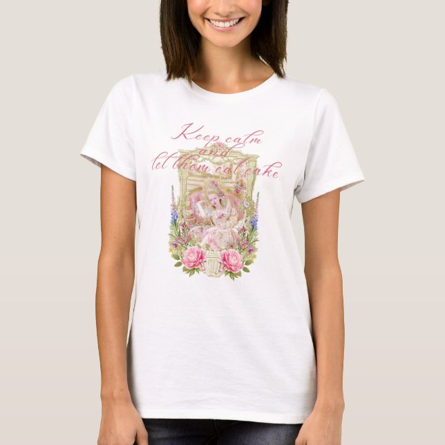 Marie Antoinette let them eat cake t-shirts  (Devant)