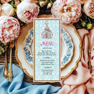 Marie Antoinette Menu Table Paramètre