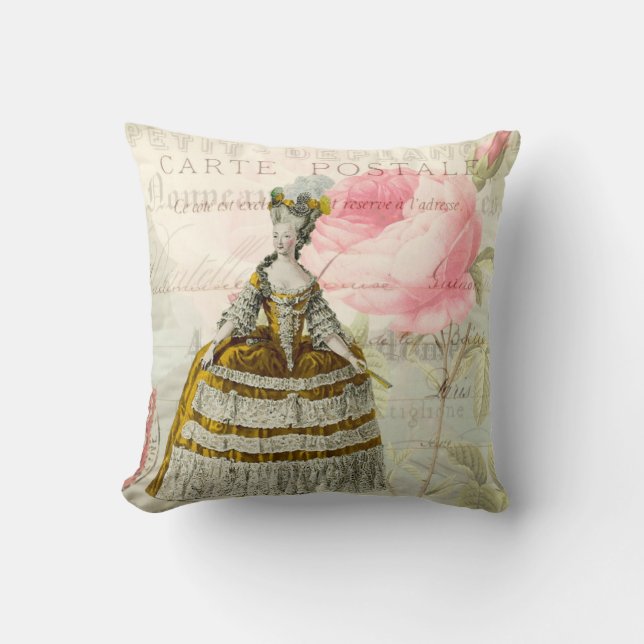 Marie Antoinette oreiller à l'accent français (Recto)