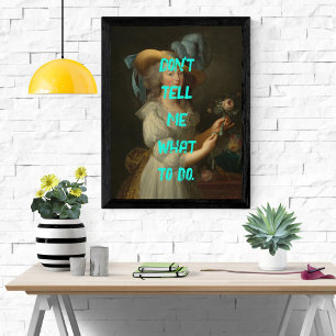 Marie Antoinette Pop Art Sassy Poster brillant