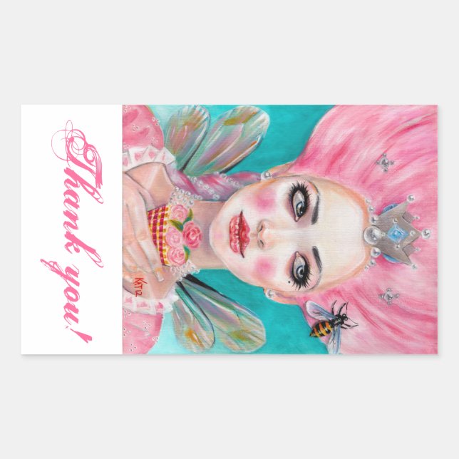 Marie Antoinette Queen Bee merci les autocollants (Devant)