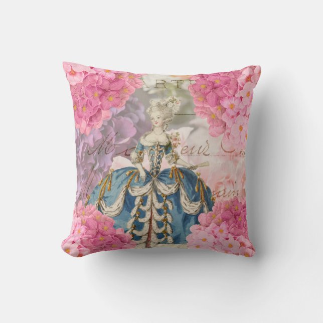 Marie Antoinette Redoute Flowers Lance Oreiller (Recto)
