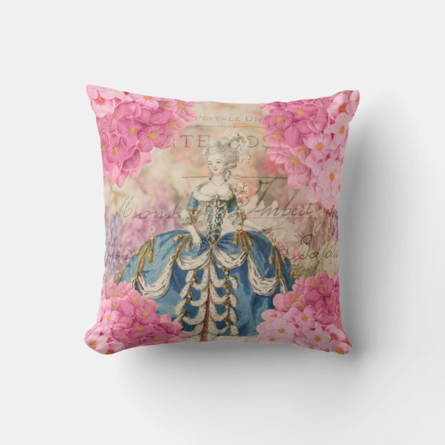 Marie Antoinette Redoute Flowers Lance Oreiller (Recto)