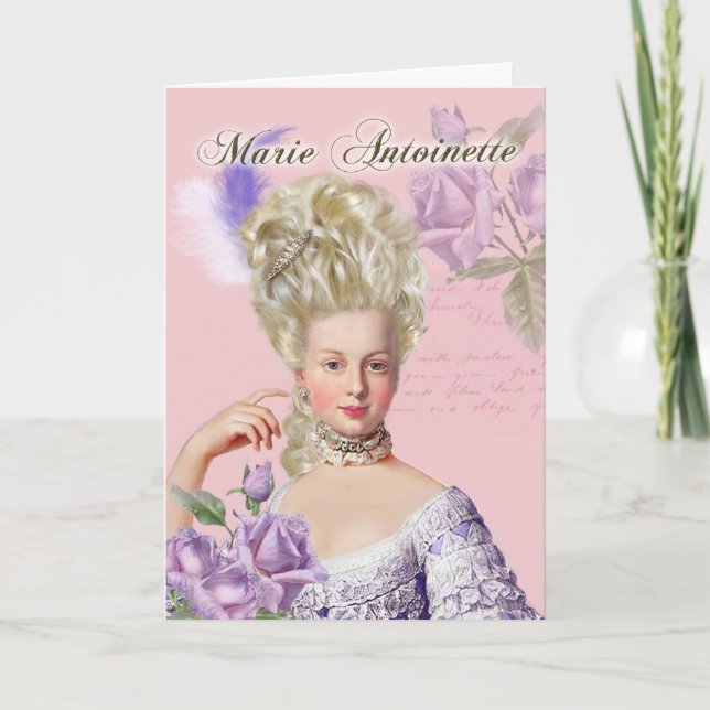 Marie Antoinette Rose de la carte de voeux (Devant)