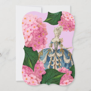 Marie Antoinette Rose Hydrangea Invitations Person
