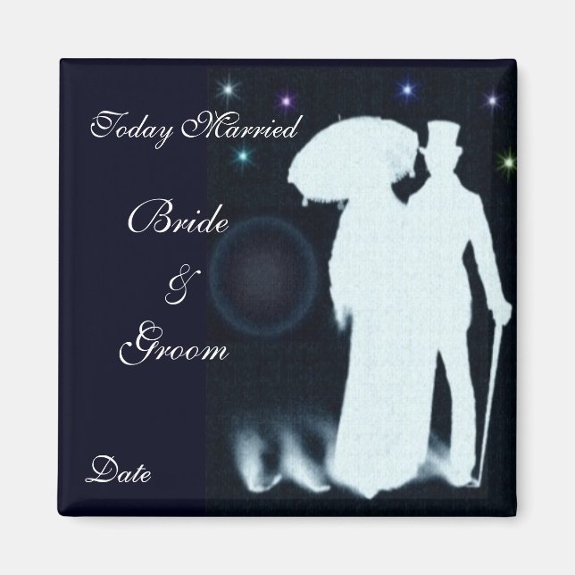 Marié aujourd'hui - Mariage Favor Magnet (Devant)