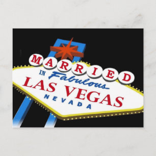 MARIÉ Dans Fabulous Las Vegas Carte Postale
