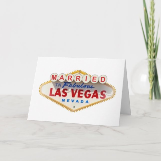 MARIÉ DANS LA FABULEUSE CARTE LAS VEGAS (Devant)