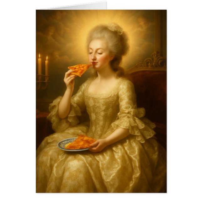 Marie Eating Pizza Digital Art (Devant)