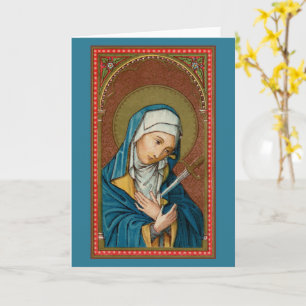 Marie en Mater Dolorosa (SAU20) Carte de vœux vier
