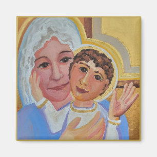 Marie et enfant Jésus Magnet