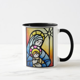 Marie et Jésus Staint Glass Mug