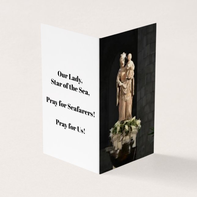 Marie, Étoile de la Mer Carte de Prière (Outside)