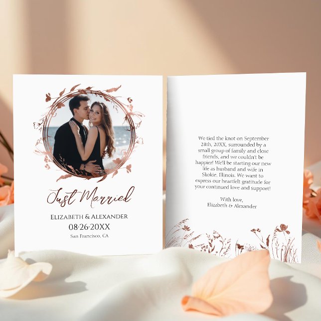 marié | Faire-part photo de mariage du printemps (Créateur téléchargé)