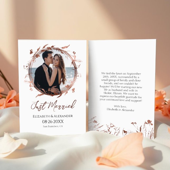 marié | Faire-part photo de mariage du printemps (Créateur téléchargé)
