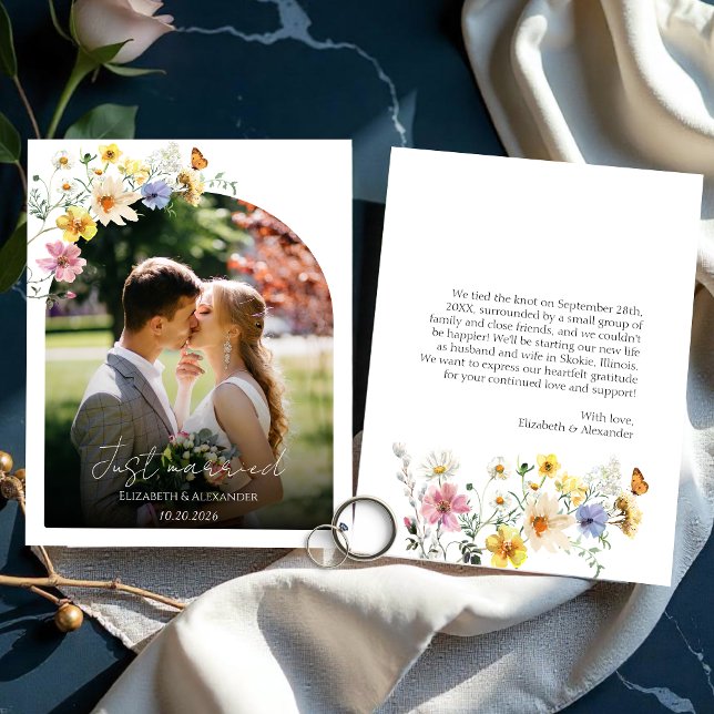 marié | Faire-part photo du Mariage du budget (Créateur téléchargé)