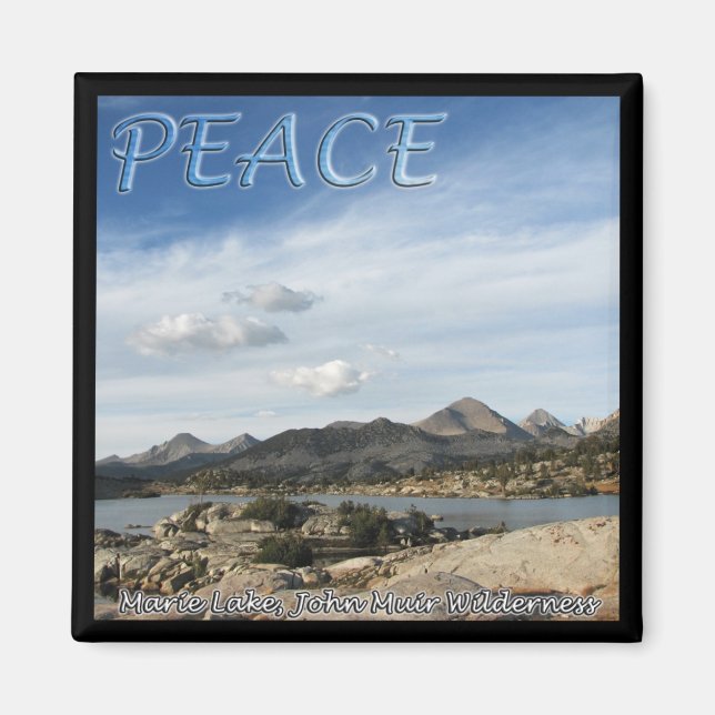 Marie Lake Peace Magnet (Devant)