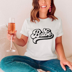 Mariée Babe Nom personnalisé T-shirt Bachelorette
