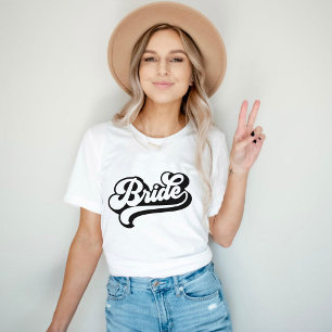 Mariée Babe Nom personnalisé T-shirt Bachelorette