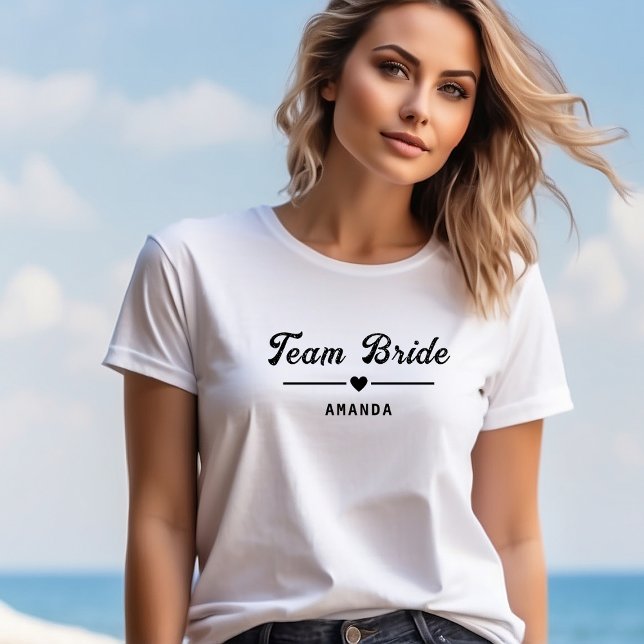 Mariée Bachelorette groupe personnalisé T-Shirt (Créateur téléchargé)