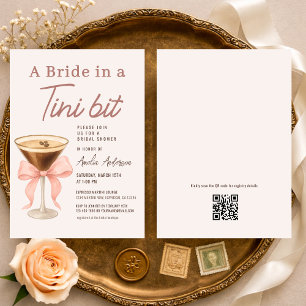 Mariée dans une invitation de douche de mariage av