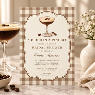 Mariée dans une invitation de douche nuptiale en G