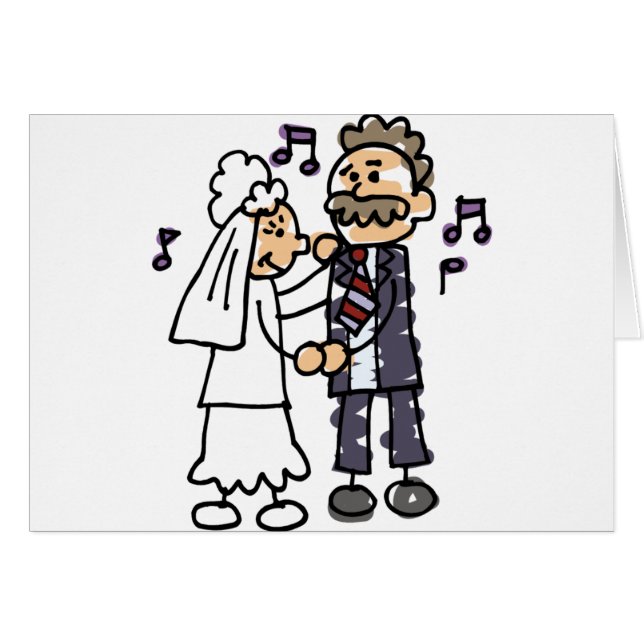 Mariée Danse Avec Père Fille Danse Mariage (Devant horizontal)