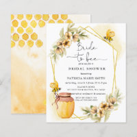 Mariée de budget Pour être abeille Floral Shower d