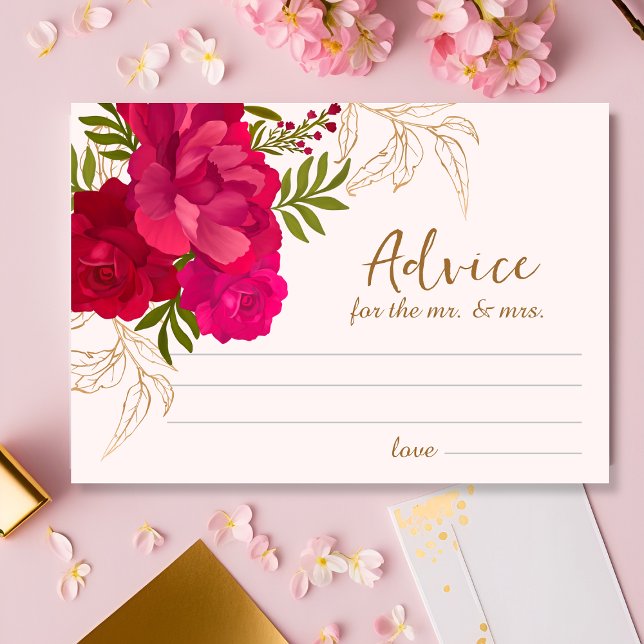 Mariée en fleurs douche nuptiale Conseils Carte de (Créateur téléchargé)
