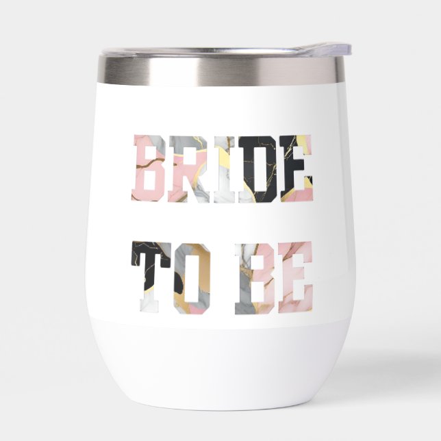 Mariée en marbre rose et or (Gauche)