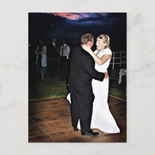 Mariée et chambre à Sunset Carte postale