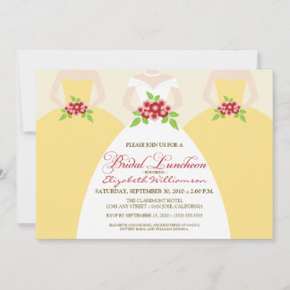 Mariée et servante d'épouse Invitation de déjeuner