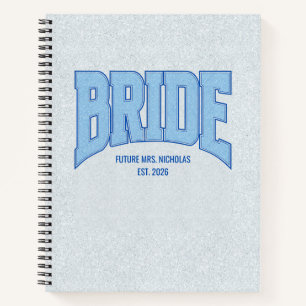 MARIÉE Faux Paillettes Varsity Engagement Cahier d
