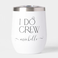 Mariée I Do Crew Nom personnalisé Mariage anneau
