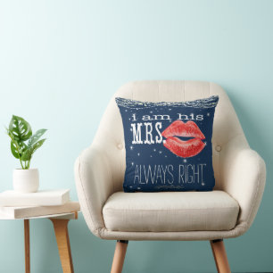 Mariée sous les étoiles Coussin à accentuation tou