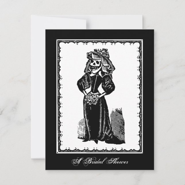 Mariée squelette (fête de mariage) - Invitation (Devant)