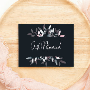 Mariés à l'instant - Élégant floral aquarelle rose