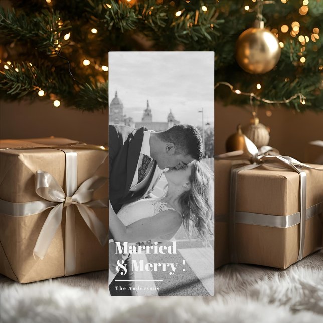 "Mariés & Joyeux Noël de Nouveaux Mariés Photo (Créateur téléchargé)